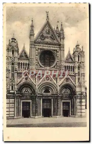 Ansichtskarte AK Siena Facciata della Cattedrale