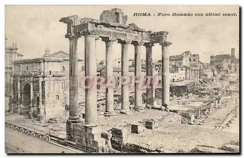 Cartes postales Roma Foro Ramano Con Ultimi Scavi