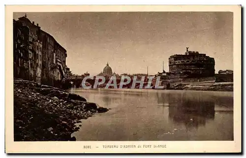 Cartes postales Roma Tombeau D'Adrien dit Tort St Ange