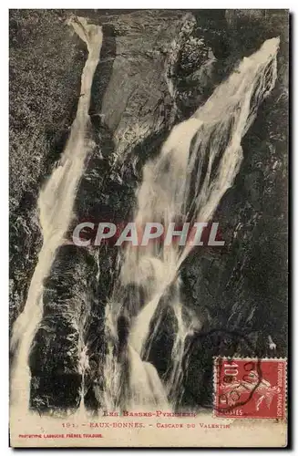 Cartes postales Les Basses Purenees Eaux Bonnes Cascade Du Valentin