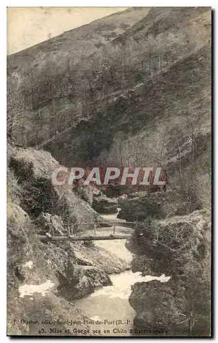 Ansichtskarte AK Saint Jean Pied de Port nive et Gorge ses en Chilo d&#39Esterencubry