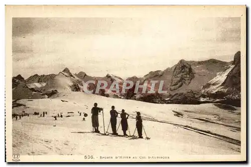 Cartes postales Sports D&#39Hiver Au Col D&#39Aubisque Ski