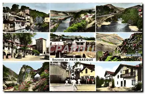 Ansichtskarte AK Souvenir du Pays Basque Saint Jean Pied de Port cambo les Bains Saint Etienne de Baigorry