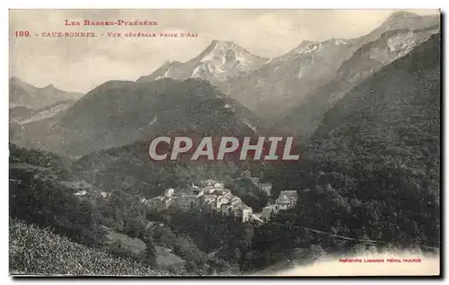 Cartes postales Les Basses Pyrenees Eaux Bonnes Vue Generale Prise D&#39Aas