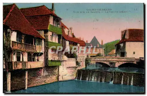 Cartes postales Salies De Bearn Vue Sur le Saleys La Chute D&#39Eau