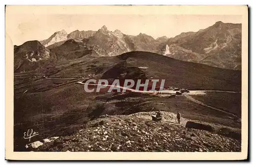 Ansichtskarte AK Pyrenees Ocean Au Sommet Du Col D&#39Aubisque Latte De Bazen Et Gabizos