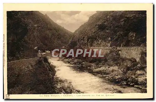 Ansichtskarte AK Pays Basque Cambo Les Gorges Du pas De roland