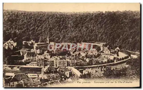 Cartes postales Bouillon Vue Generale Panorama pris sur la Cote d&#39Auclin