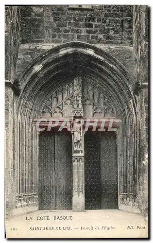 Cartes postales La Cote Basque Saint Jean De Luz Portail de L'Eglise