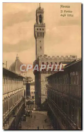 Ansichtskarte AK Firenze Il Portico degli Uffizi