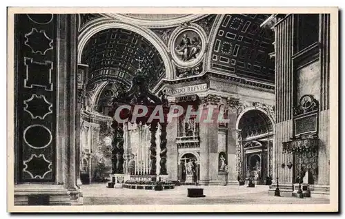 Cartes postales Roma Interno Pietro Altare della Confessione