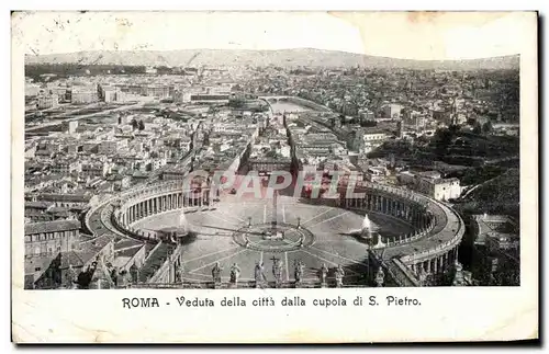 Ansichtskarte AK Roma Vedufa Della Ciffa Dalla Cupola di S pietro