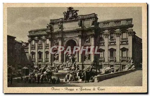 Cartes postales Roma Piazza Fontana di Trevi