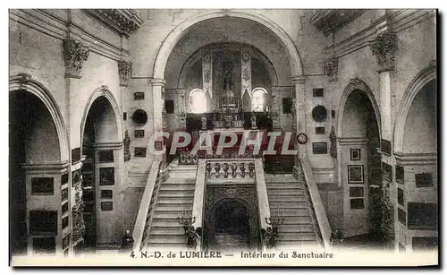 Cartes postales ND de Lumiere Interieur du Sanctuaire