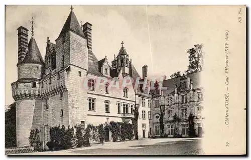 Cartes postales Chateau d&#39Usse Cour L&#39Honneur