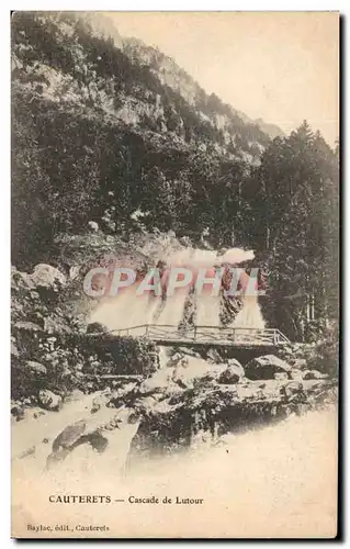 Ansichtskarte AK CAuterets Cascade de Lutour