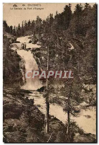 Cartes postales Cauterets La Cascade du Pont d&#39Espagne