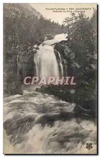 Ansichtskarte AK Hautes Pyrenees Cauterets Cascade du Pont d&#39Espagne