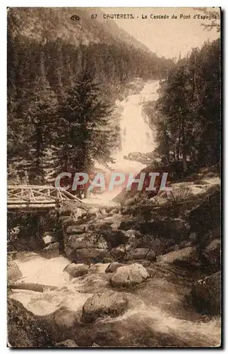 Cartes postales Cauterets La Cascade du Pont d&#39Espagne