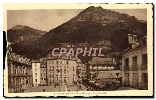 Cartes postales Cauterets Rue Georges Clemenceau