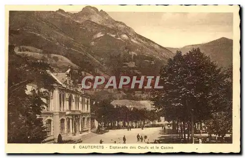 Ansichtskarte AK Cauterets Esplanade des Oeufs et le Casino