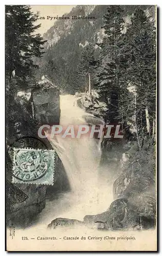 Ansichtskarte AK Les Pyrenees Cauterets Cascade du Cerisey