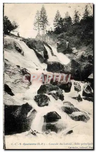 Cartes postales Cauterets Cascade du Lutour Chute principale