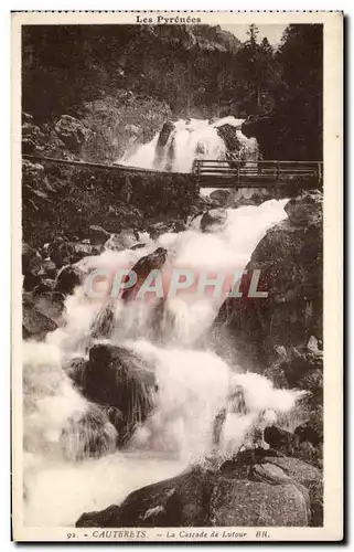 Ansichtskarte AK Les Pyrenees Cauterets la Cascade de Lutour