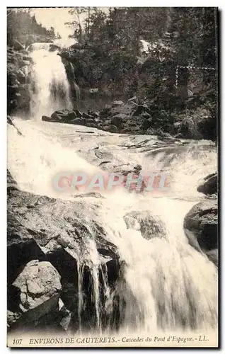 Ansichtskarte AK Environs De Cauterets Cascades du Pont d&#39Espagne