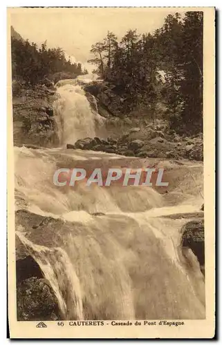 Cartes postales Cauterets Cascade du Pont d&#39Espagne