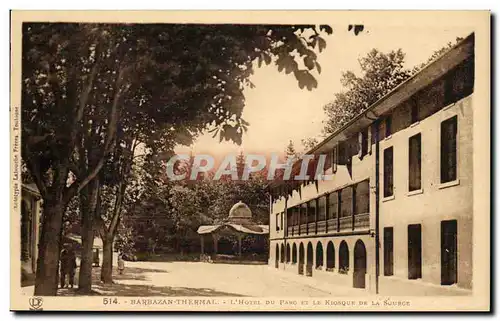 Cartes postales Barbazan Thermal L&#39Hotel Du Parc Et Le kiosque de la source