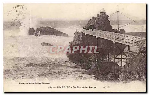 Cartes postales Biarritz Rocher de la Vierge