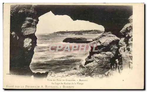 Cartes postales Biarritz Vues du pas de Gascogne La loge du rocher de la vierge