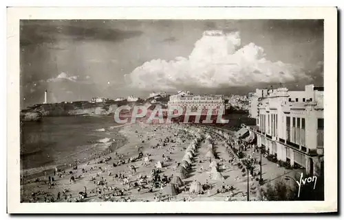 Cartes postales Biarritz La grande plage