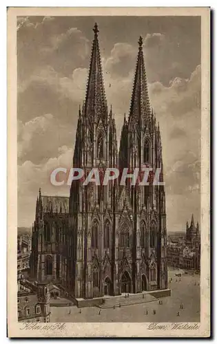 Ansichtskarte AK Koln a Rh Dom Mestsete