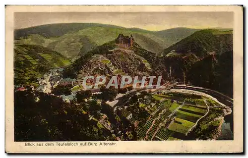 Cartes postales Bilck aus dem Teufelsloch auf Burg Altenahr