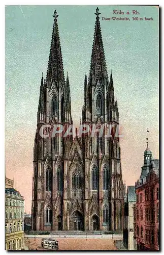 Cartes postales Koln a Rn Dom Westseite