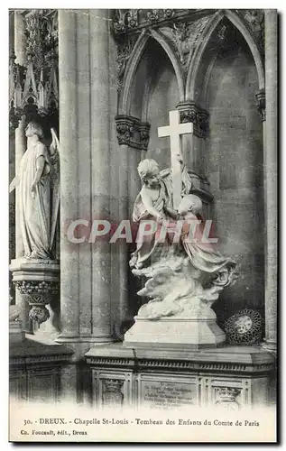 Cartes postales Dreux Chapelle St Louis Tombeau de Duc et de la Duchesse d&#39Orleans