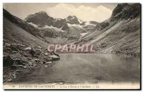 Cartes postales Environs De Cauterets Le Lac d&#39Estom Et l&#39Ardiden