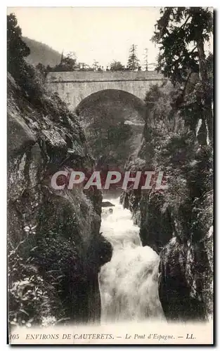 Ansichtskarte AK Environs De Cauterets Le Pont d&#39Espagne