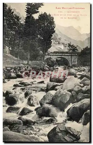 Ansichtskarte AK Les Hautes Pyrenees Cauterets La Gave Et Pont De LA Route De La