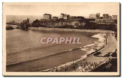 Ansichtskarte AK Biarritz La Plage de la Cote des Basques