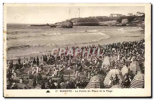 Ansichtskarte AK Biarritz La Pointe du Phare et la Plage