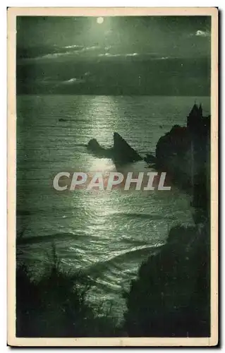 Cartes postales Biarritz Contre jour a La Cote des Basques