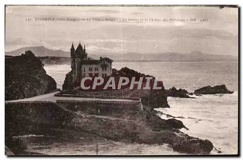 Cartes postales Biarritz La Villa Belga Le Rhone et la Chaine des Pyrenees