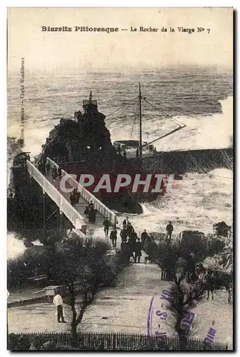 Cartes postales Biarritz Pittoresque La Rocher de la Vierge