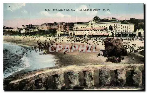 Cartes postales Biarritz La Grande Plage