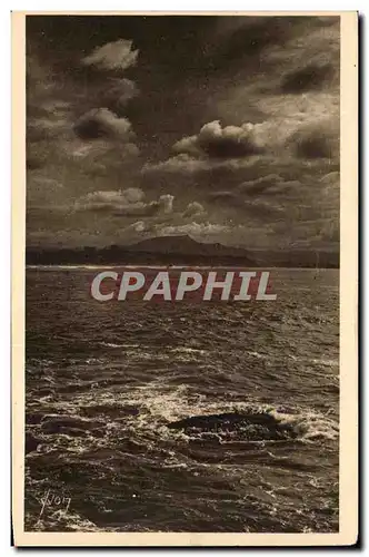 Cartes postales Biarritz Menace d'Orage Sur la Cote des Basques Dans le Lointaine le Massif de la Rhune