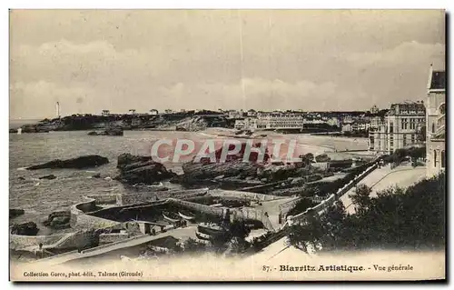 Ansichtskarte AK Biarritz Artistique Vue generale