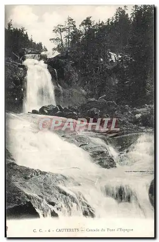 Cartes postales Cauterets Cascade du Pont d&#39Espagne